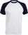 Kariban - Kontrast Baseball T-Shirt (White/Navy)