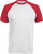 Kariban - Kontrast Baseball T-Shirt (White/Red)