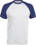 Kariban - Kontrast Baseball T-Shirt (White/Royal Blue)
