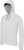 Kariban - Contrast Hooded Sweatshirt (White/Fine Grey (Solid))