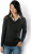 Kariban - Damen Pullover mit V-Ausschnitt (Navy)
