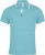 Kariban - Mens Short Sleeve Polo Shirt (Light Turquoise/White/Navy)