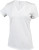 Kariban - Electra Damen T-Shirt mit V-Ausschnitt (White)