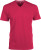 Kariban - Herren Kurzarm T-Shirt mit V-Ausschnitt (Fuchsia)