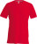 Kariban - Herren Kurzarm T-Shirt mit V-Ausschnitt (Red)