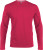 Kariban - Herren Langarm T-Shirt mit V-Ausschnitt (Fuchsia)