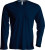 Kariban - Men ́s Long Sleeve V-Neck T-Shirt (Navy)