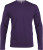 Kariban - Herren Langarm T-Shirt mit V-Ausschnitt (Purple)