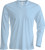 Kariban - Herren Langarm T-Shirt mit V-Ausschnitt (Sky Blue)