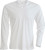Kariban - Men ́s Long Sleeve V-Neck T-Shirt (White)