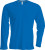 Kariban - Férfi hosszú ujjú kerek nyakú póló (Light Royal Blue)