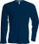 Kariban - Herren Langarm Rundhals T-Shirt (Navy)