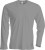 Kariban - Herren Langarm Rundhals T-Shirt (Oxford Grey)