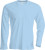 Kariban - Herren Langarm Rundhals T-Shirt (Sky Blue)