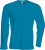 Kariban - Herren Langarm Rundhals T-Shirt (Tropical Blue)