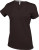 Kariban - Ladies Short Sleeve V-Neck T-Shirt (Chocolate)