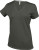 Kariban - Ladies Short Sleeve V-Neck T-Shirt (Dark Khaki)