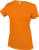 Kariban - Damen Kurzarm V-Ausschnitt T-Shirt (Orange)