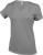 Kariban - Damen Kurzarm V-Ausschnitt T-Shirt (Oxford Grey)