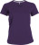Kariban - Damen Kurzarm V-Ausschnitt T-Shirt (Purple)
