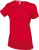 Kariban - Ladies Short Sleeve V-Neck T-Shirt (Red)