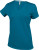 Kariban - Női rövid ujjú V-nyakú póló (Tropical Blue)