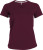 Kariban - Damen Kurzarm V-Ausschnitt T-Shirt (Wine)