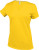 Kariban - Damen Kurzarm V-Ausschnitt T-Shirt (Yellow)
