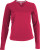 Kariban - Ladies Long Sleeve V-Neck T-Shirt (Fuchsia)