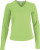 Kariban - Ladies Long Sleeve V-Neck T-Shirt (Lime)