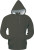 Kariban - Full Zip Heavyweight Hooded Sweatshirt (Dark Khaki)