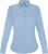 Kariban - Pflegeleichte Damen Langarm Stretch Bluse (Light Blue)