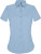 Kariban - Pflegeleichte Damen Kurzarm Stretch Bluse (Light Blue)