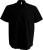 Kariban - Mens Short Sleeve Easy Care Cotton Poplin Shirt (Black)