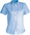 Kariban - Ladies Short Sleeve Easy Care Cotton Poplin Shirt (Bright Sky)