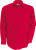 Kariban - Jofrey - Mens Long Sleeve Easy Care Polycotton Poplin Shirt (Red)