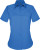 Kariban - Judith Pflegeleichte Damen Kurzarm Popline Bluse (Light Royal Blue)