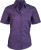 Kariban - Judith-Ladies Short Sleeve Easy Care Polycotton Poplin Shirt (Purple)