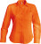 Kariban - Jessica Pflegeleichte Damen Langarm Popline Bluse (Orange)