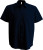 Kariban - ACE - Mens Short Sleeve Easy Care Polycotton Poplin Shirt (Navy)