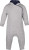 Kariban - Baby Anzug mit Kapuze (Oxford Grey/Navy)