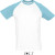 SOL’S - Raglan T-Shirt Funky 150 (White/Atoll Blue)