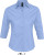 SOL’S - Ladies Stretch-3/4-Sleeve Blouse Effect (Bright Sky)