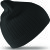 Result - Double Knit Cotton Beanie Hat (Black)