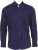 Kustom Kit - Contrast Premium Oxford Shirt Button (Navy/Light Blue)