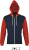 SOL’S - Hooded Zipped Jacket Silver (French Navy/Red)