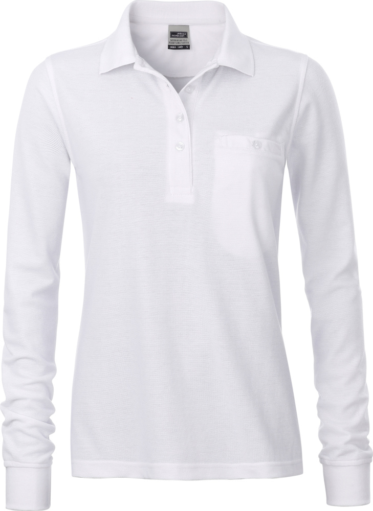 white polo long sleeve for ladies